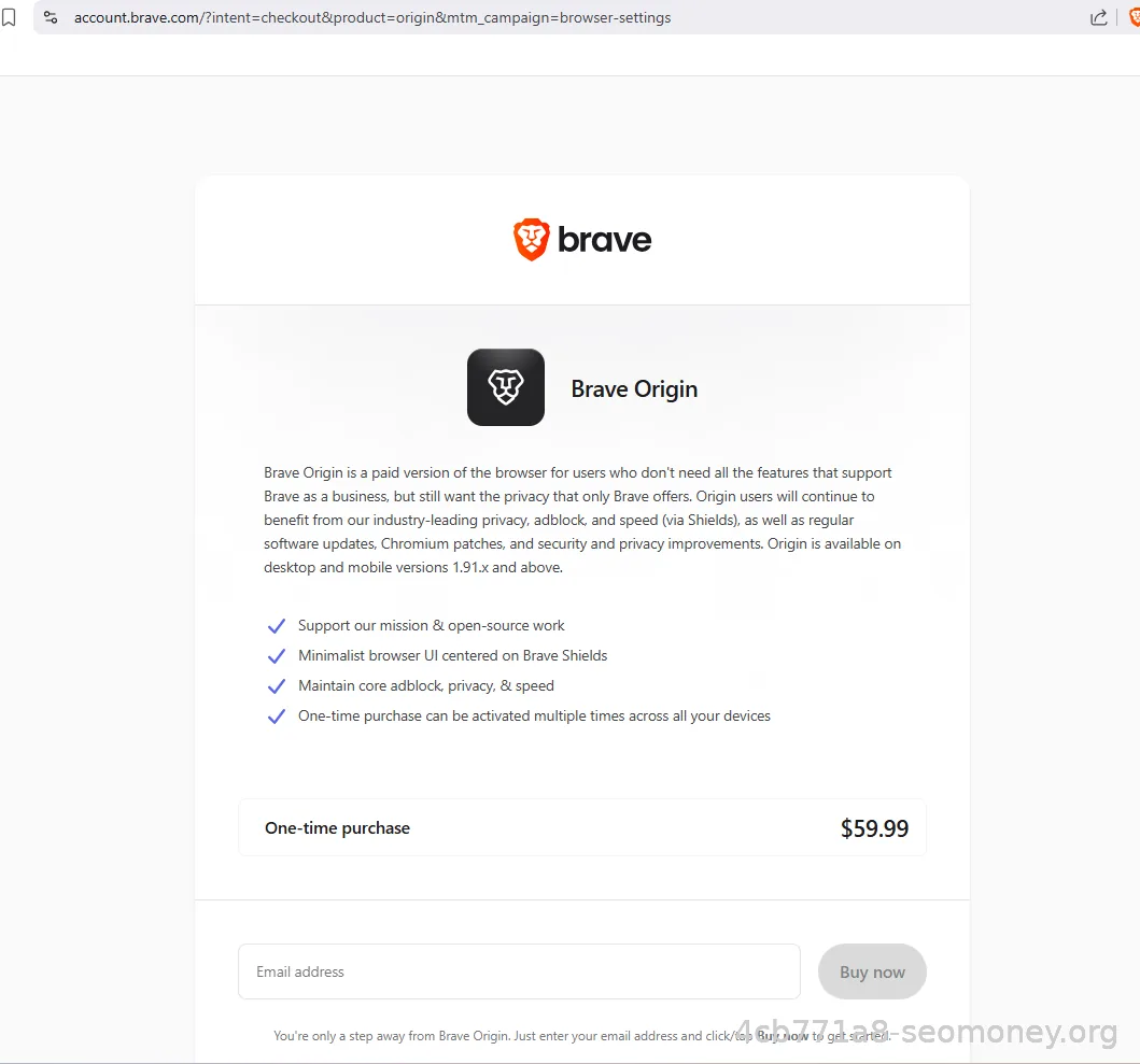 Brave Origin — khi người dùng trả tiền để giữ một trình duyệt riêng tư, tối giản và không bị làm phiền